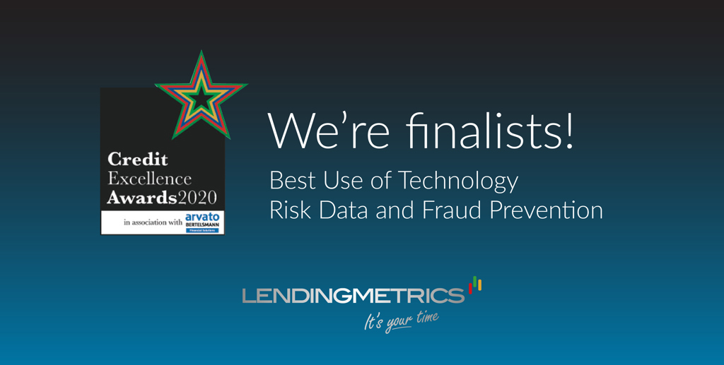 LendingMetrics announced as finalists for two awards at Credit Excellence Awards 2020