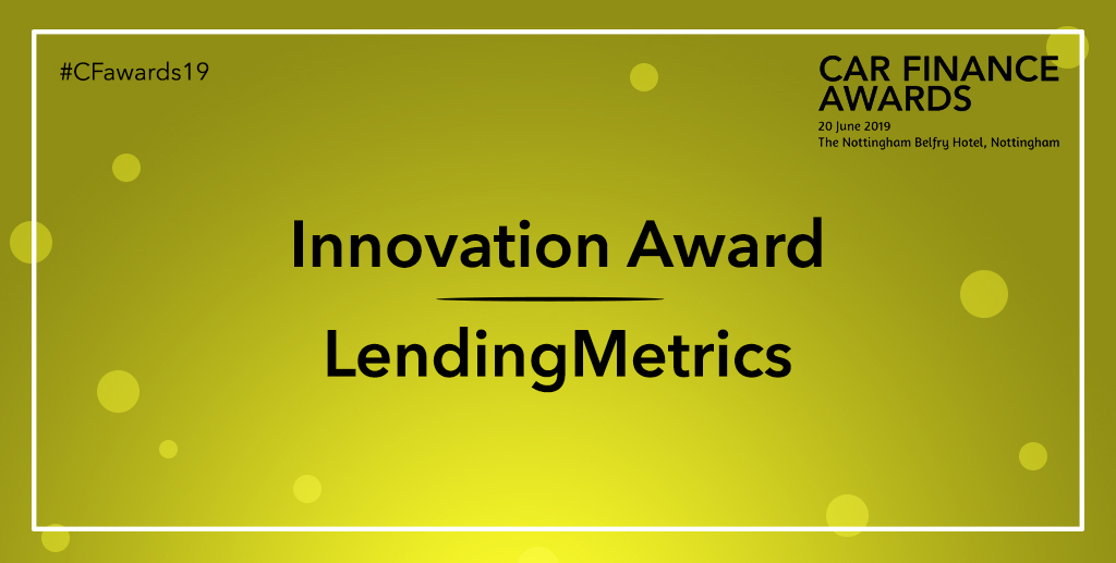 LendingMetrics wins at the Car Finance Awards!